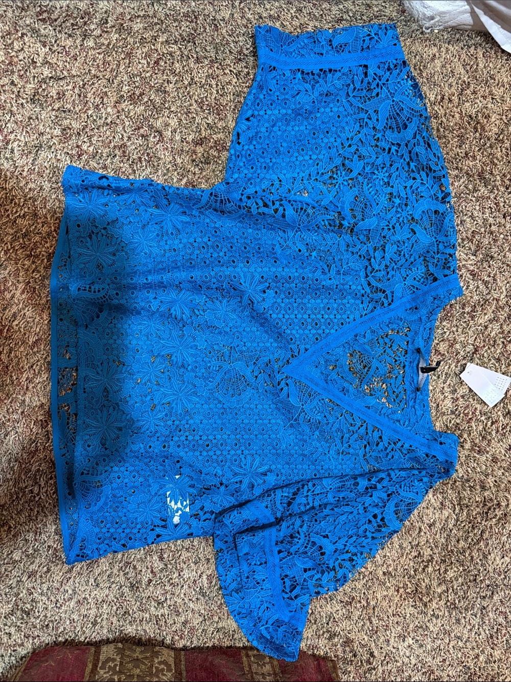 White House Black Market- Lace Kimono Blouse
